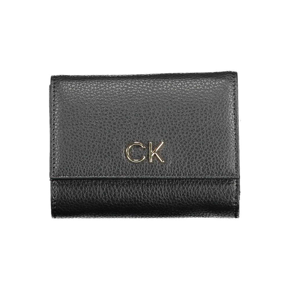 Black Polyurethane Women Wallet