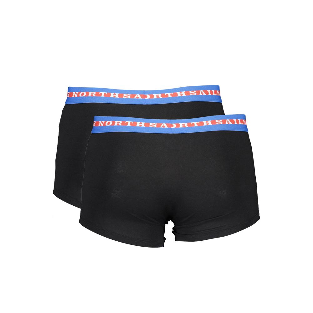Black Cotton Men's Boxer Brief