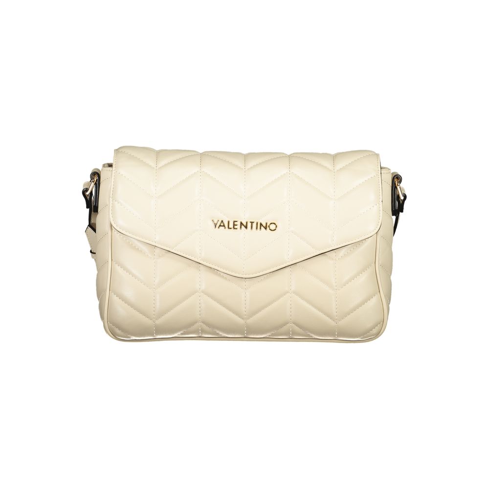 Beige Polyurethane Women's Bag