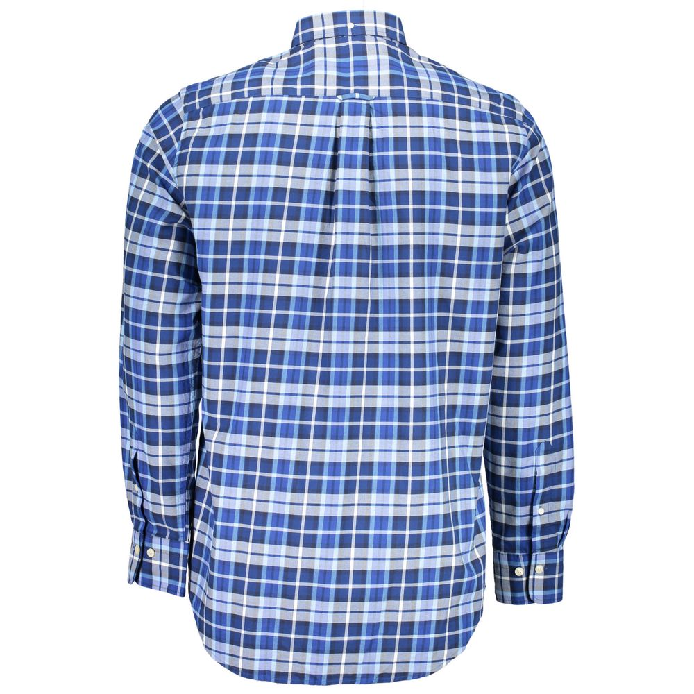 Blue Cotton Men's Shirt