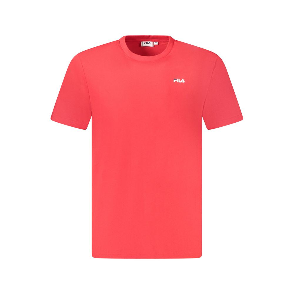 Red Cotton Men T-Shirt