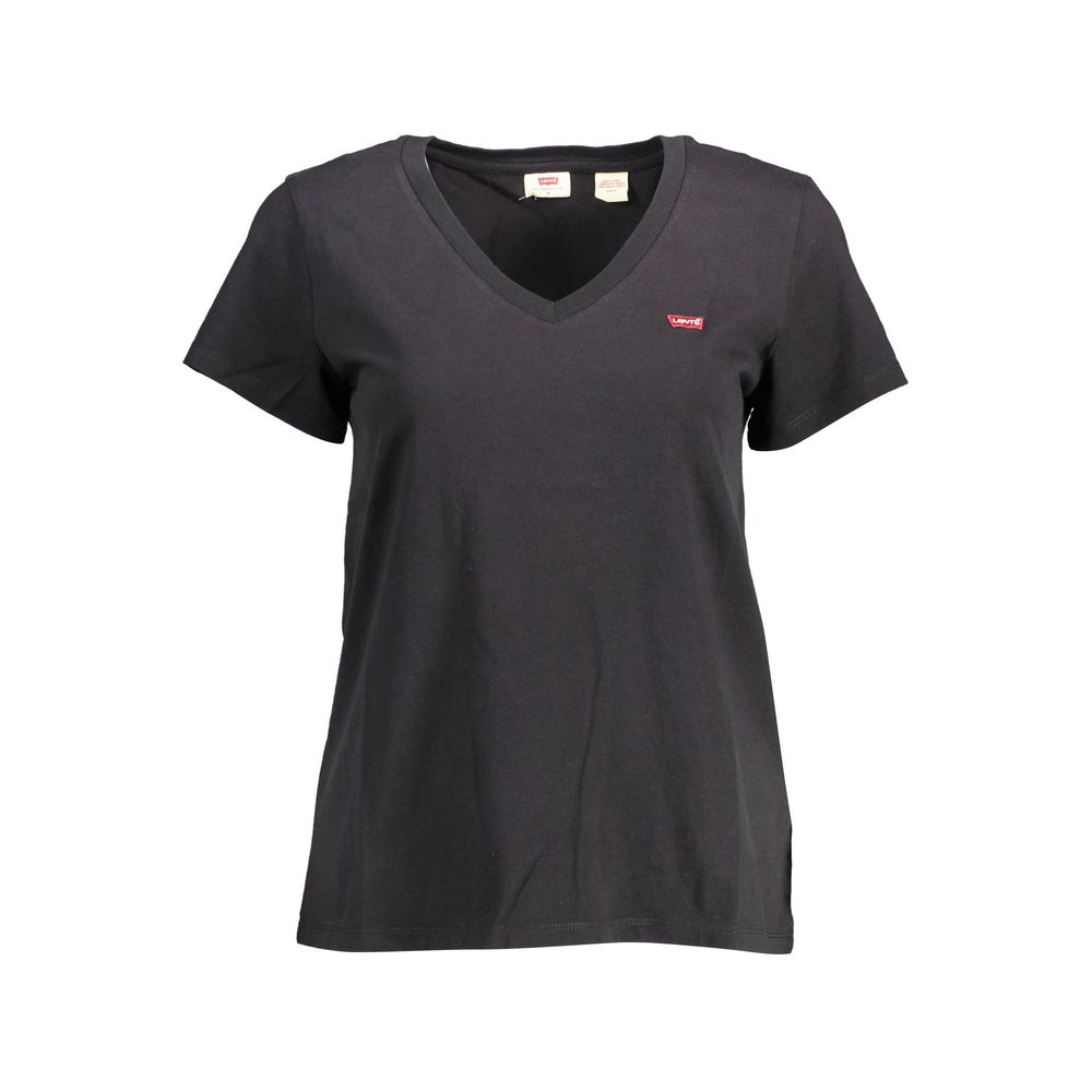 Black Organic Cotton Women T-Shirt