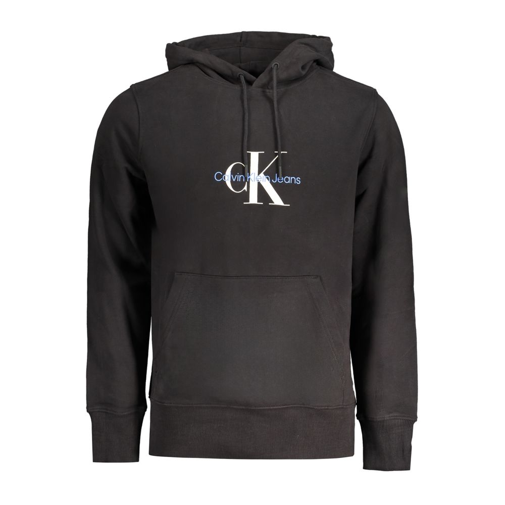 Black Cotton Men's Sweatshirt