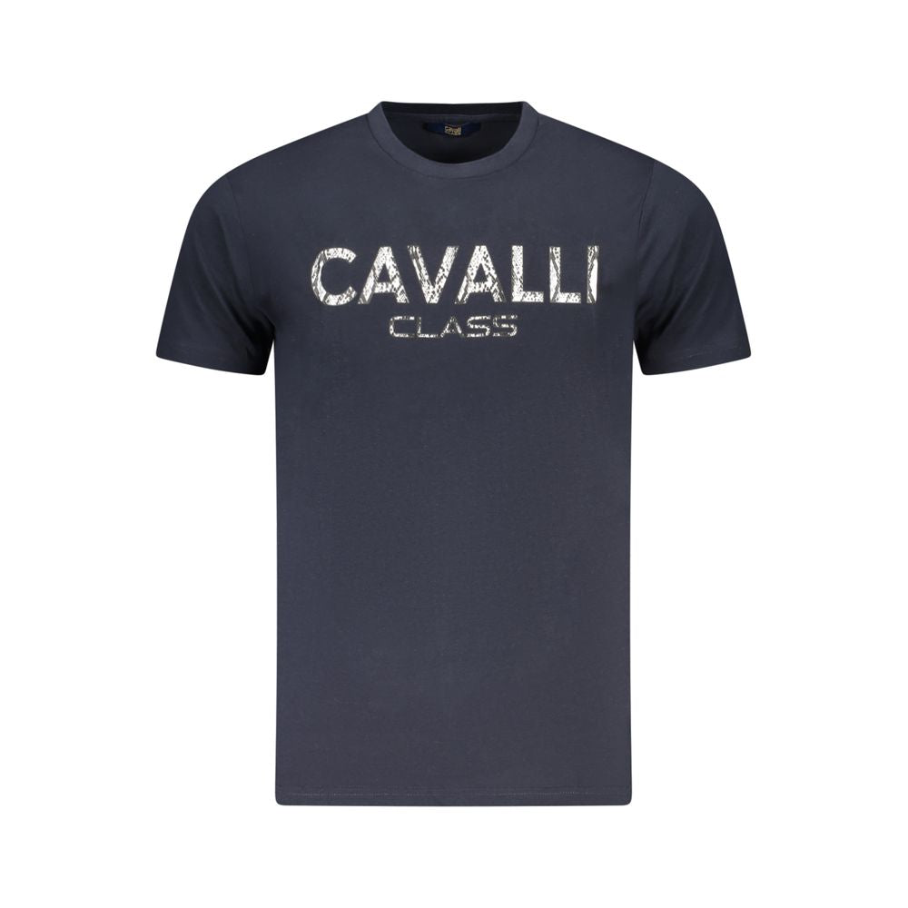 Blu Cotton Men T-Shirt