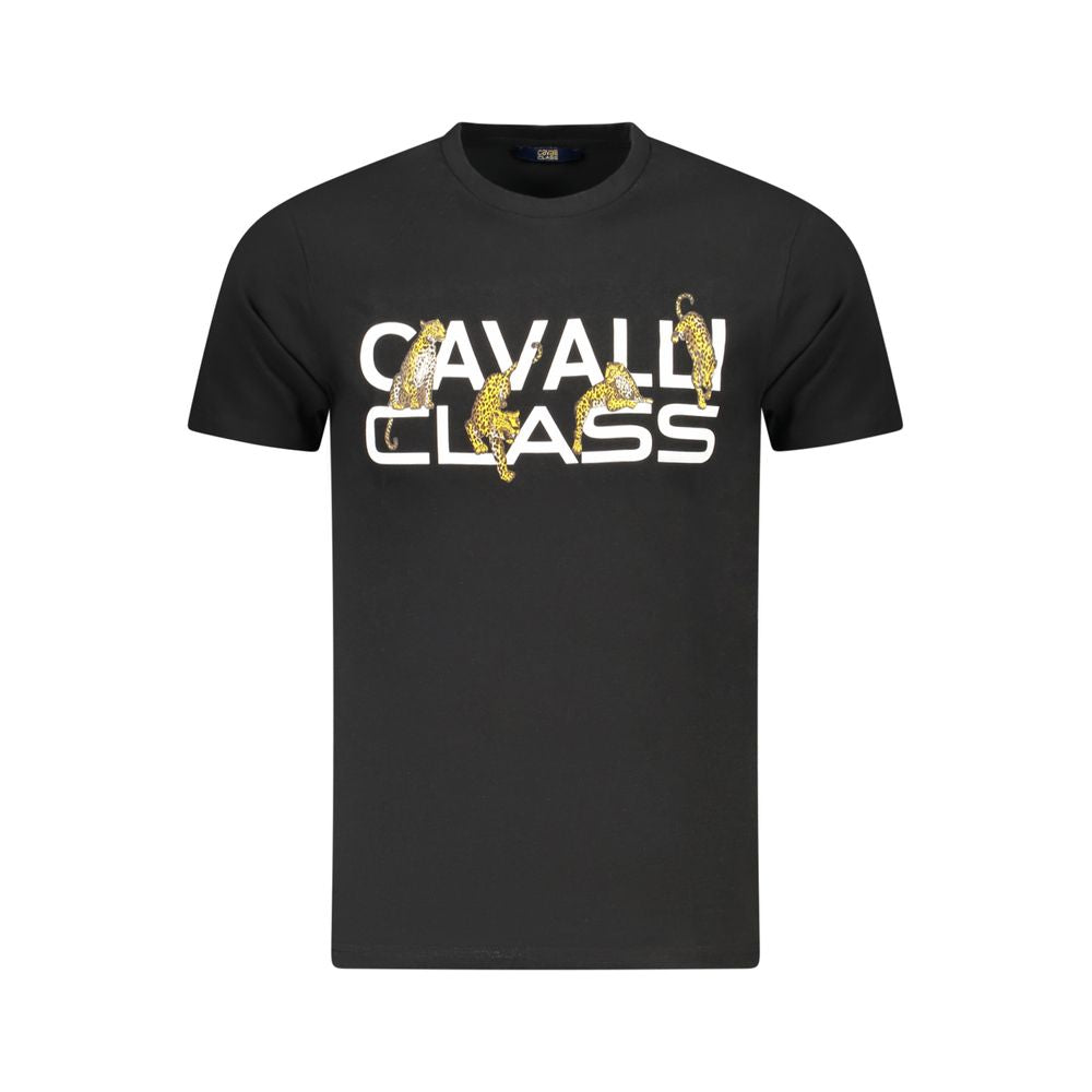Black Cotton Men's T-Shirt