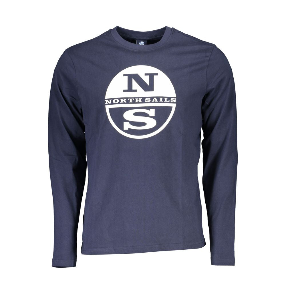 Blu Cotton Men T-Shirt
