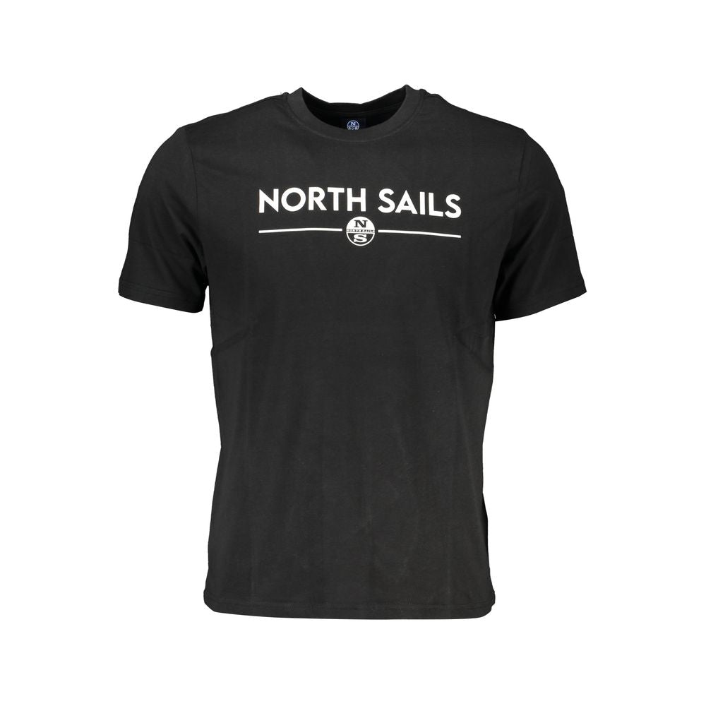 Black Cotton Men's T-Shirt
