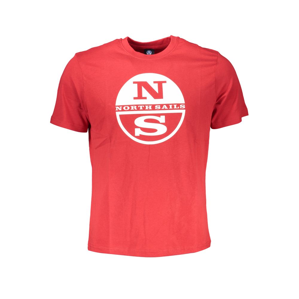 Red Cotton Men T-Shirt