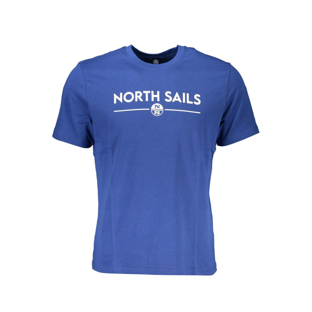 Blu Cotton Men T-Shirt