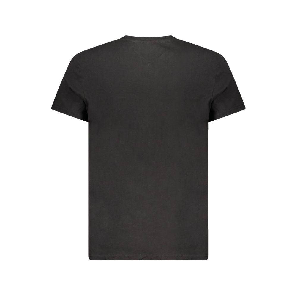 Black Cotton Men's T-Shirt