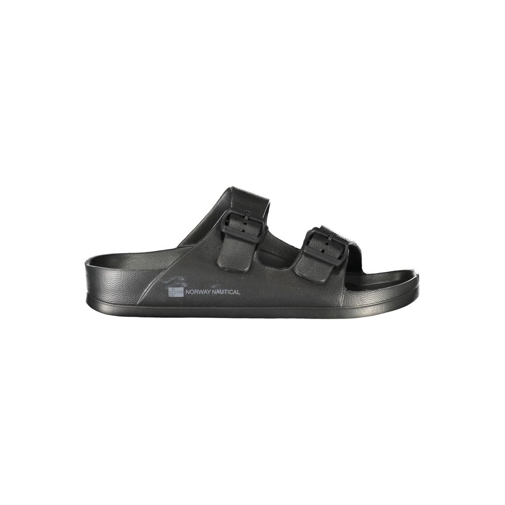 Black Plastic Mens Slipper