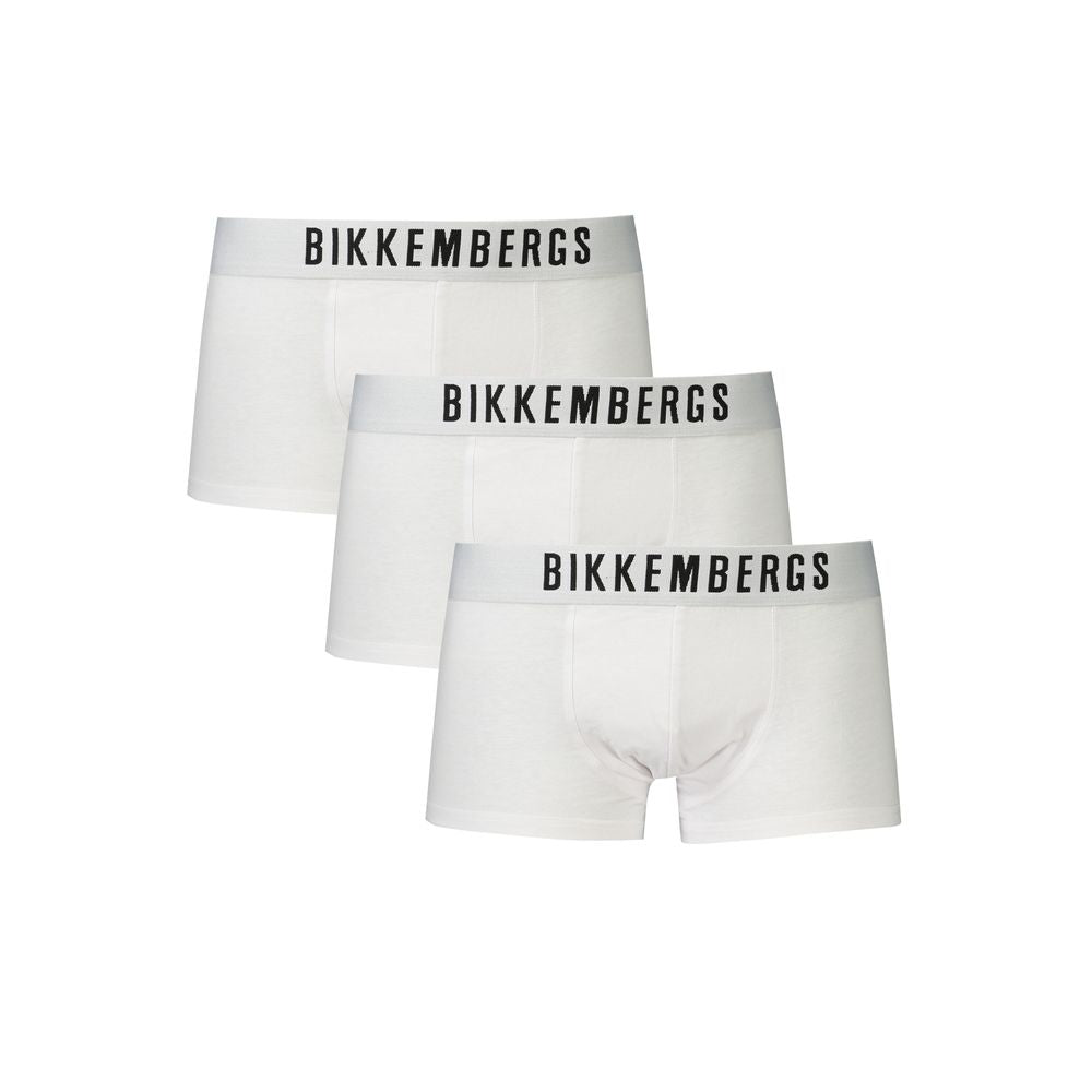 White Polyester Men Boxer