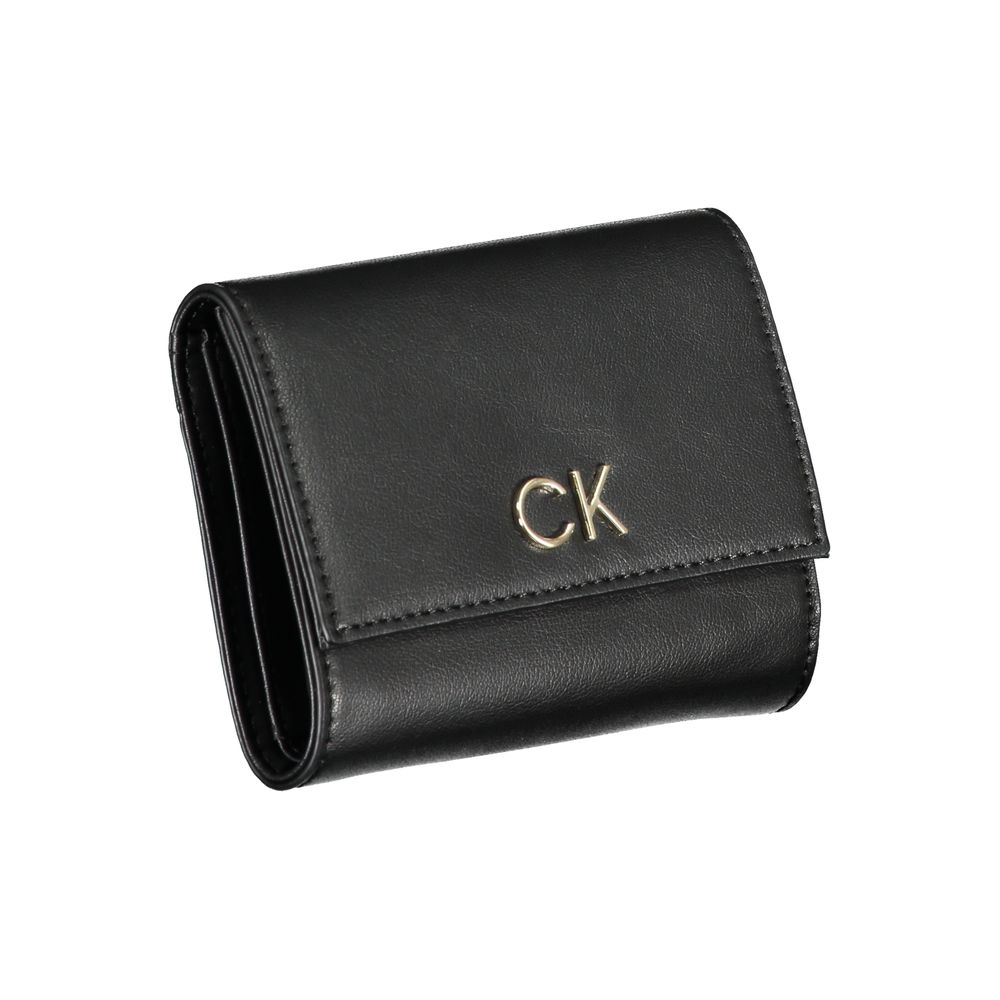 Nero Polyurethane Women Wallet