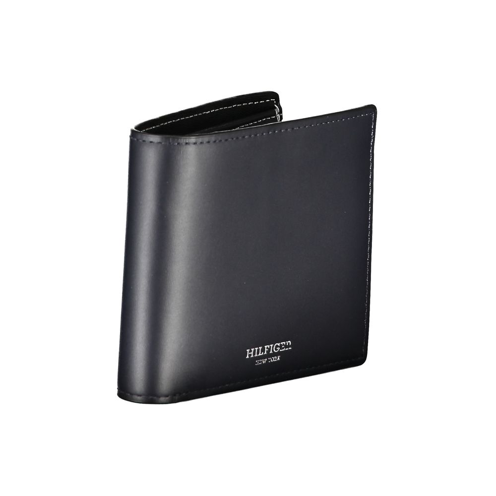 Blue Leather Men Wallet