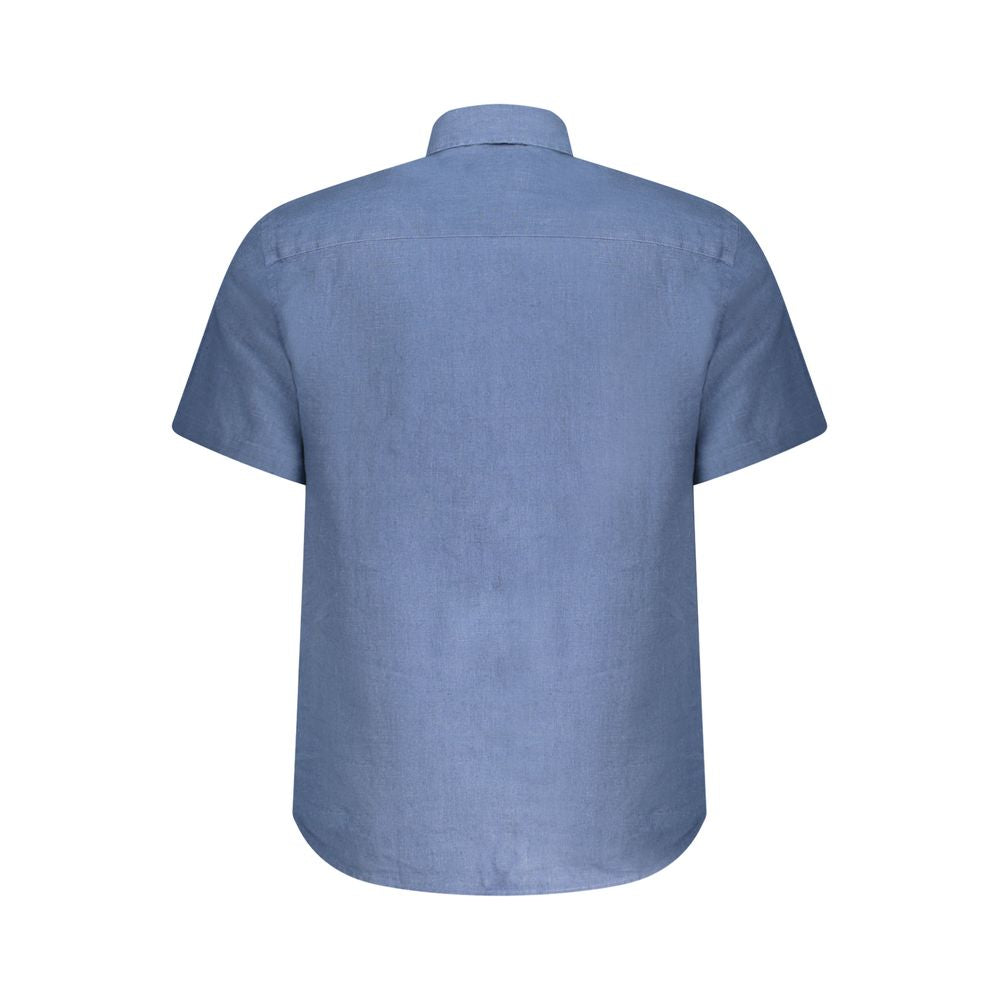 Blu Linen Men's Shirt