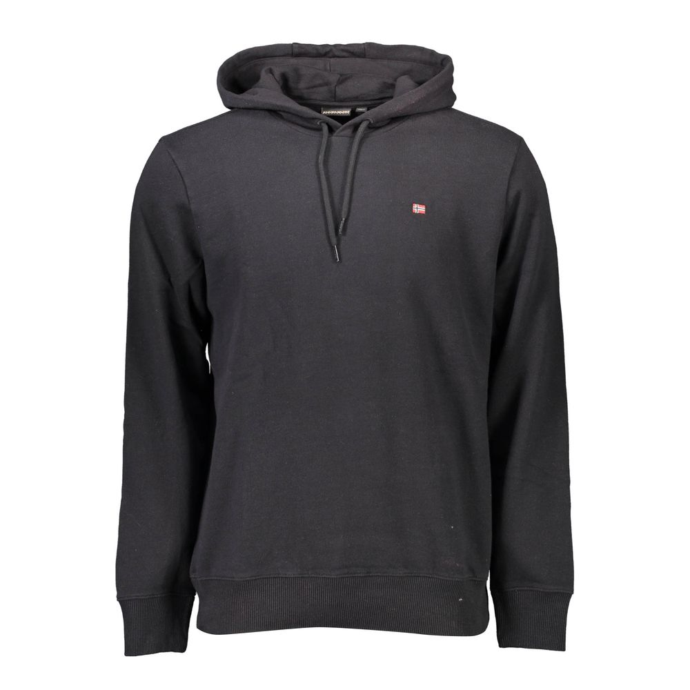 Black Cotton Men's Sweatshirt