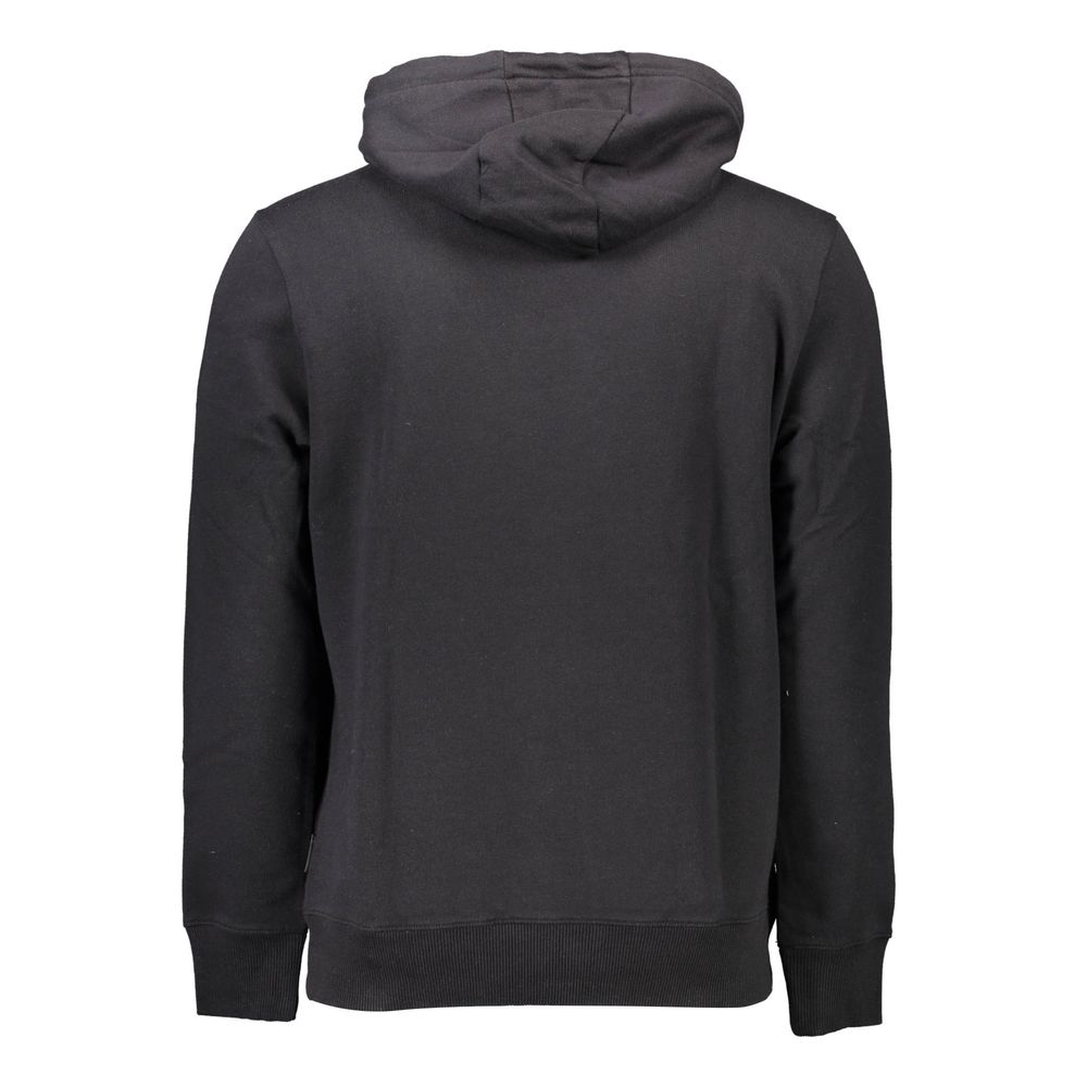 Black Cotton Men's Sweatshirt