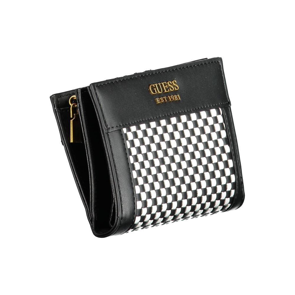 Black Polyurethane Women Wallet