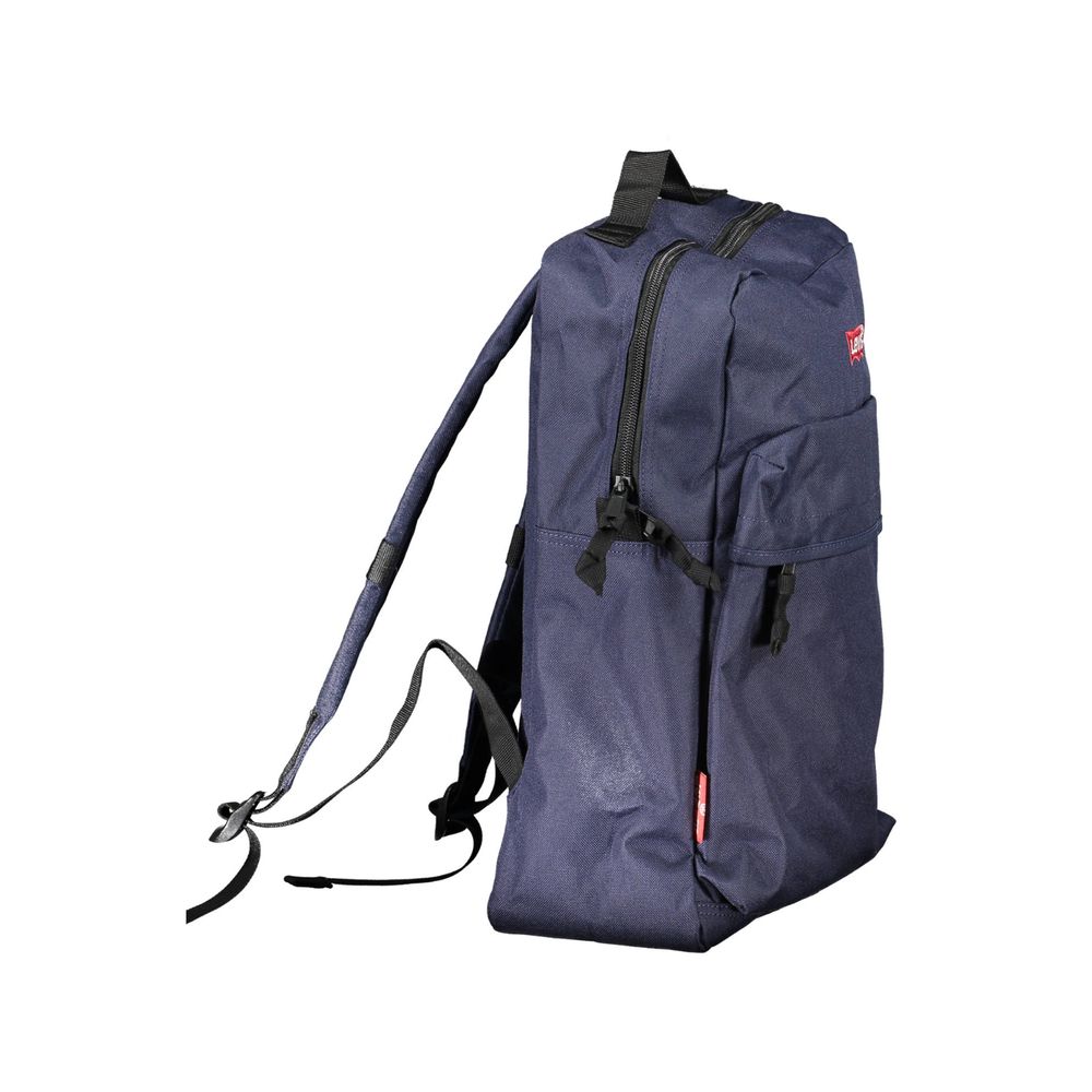 Blue Polyester Backpack