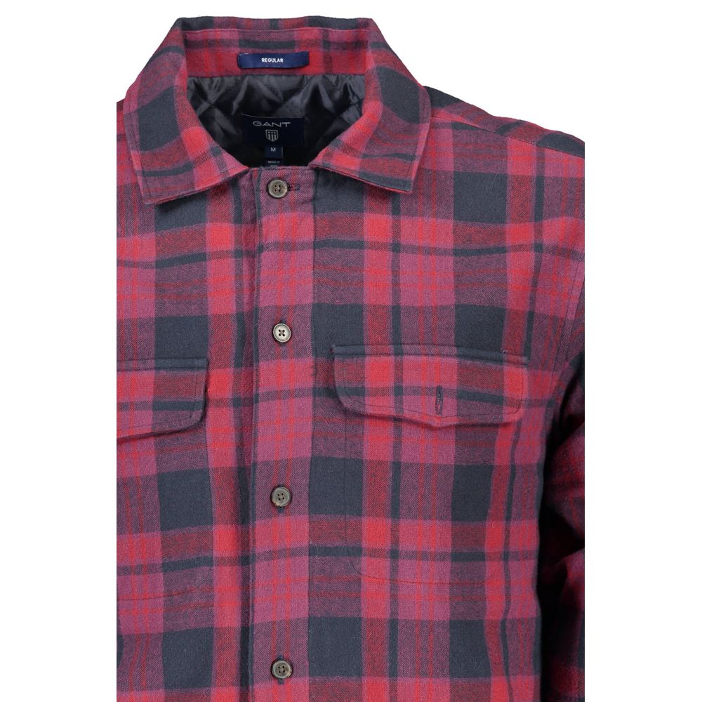 "Viola Cotton Men Shirt with Long Sleeves and Italian Collar"
