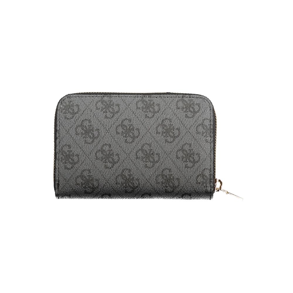 Black Polyurethane Women Wallet