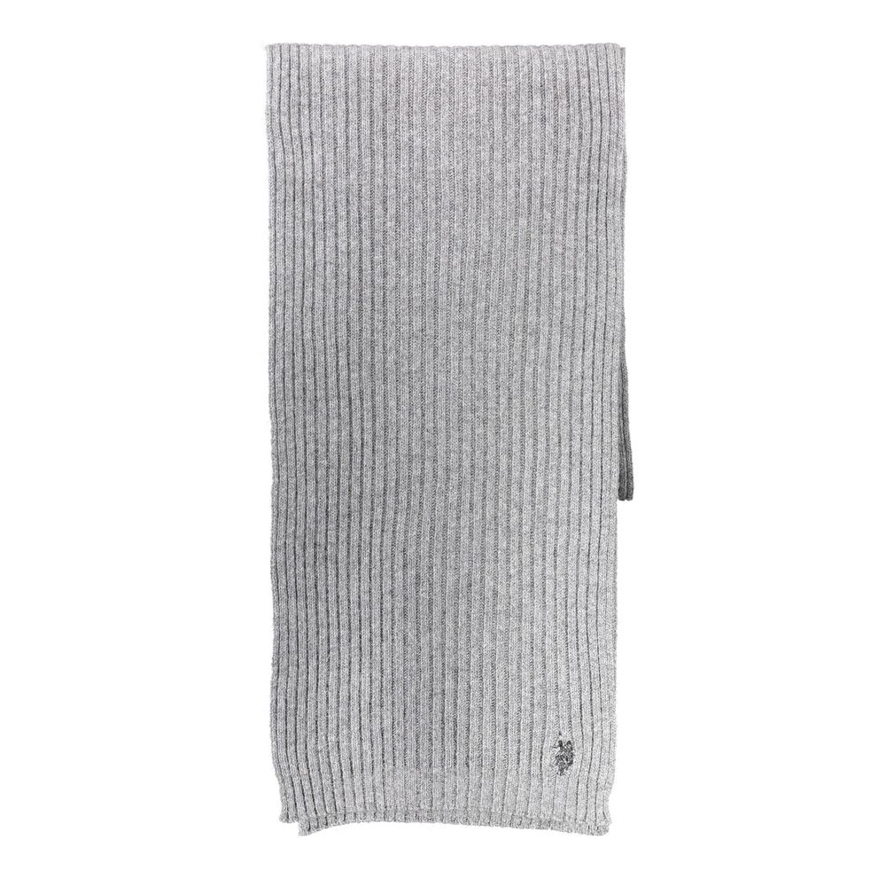 Gray Wool Men's Scarf