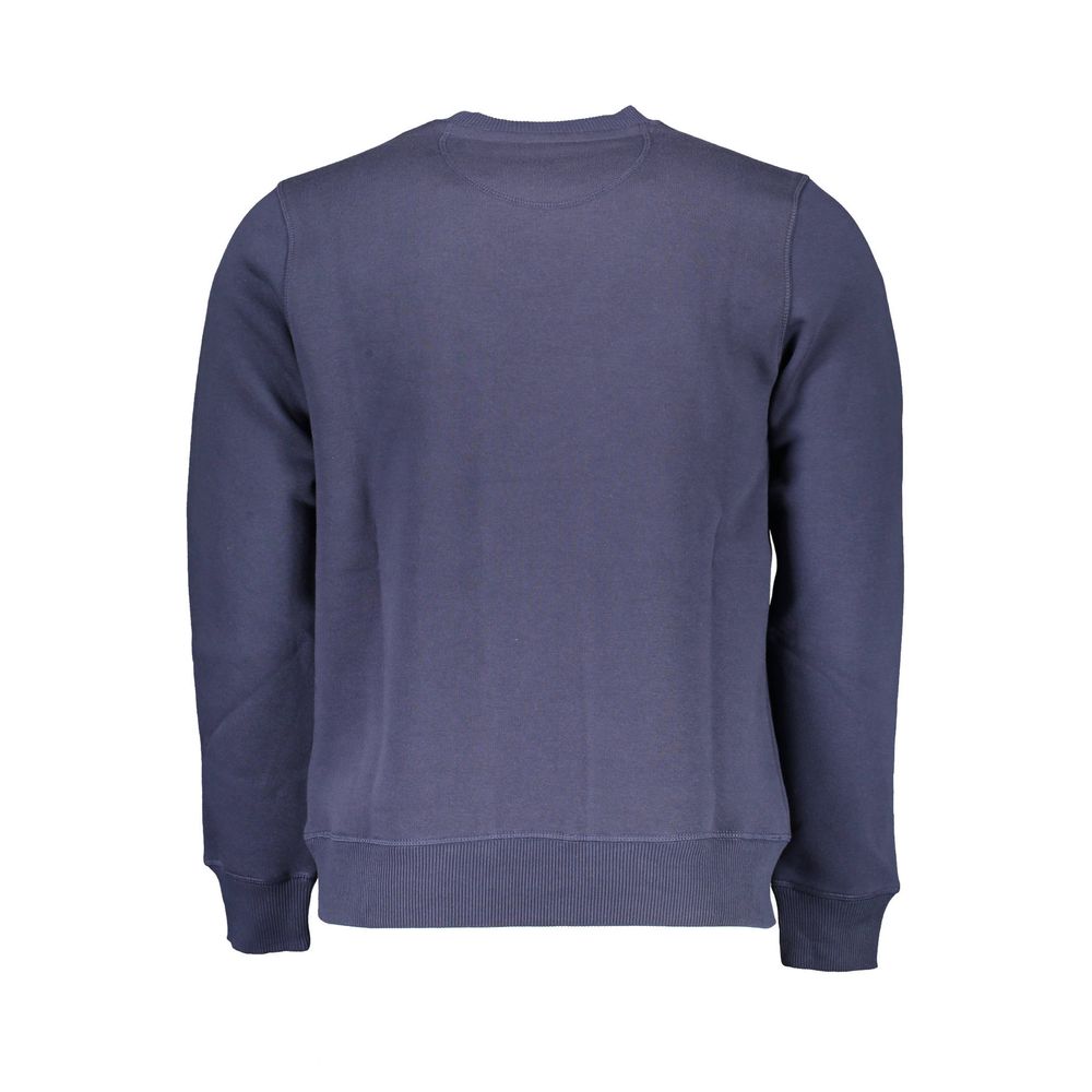 Blue Cotton Men Sweatshirt