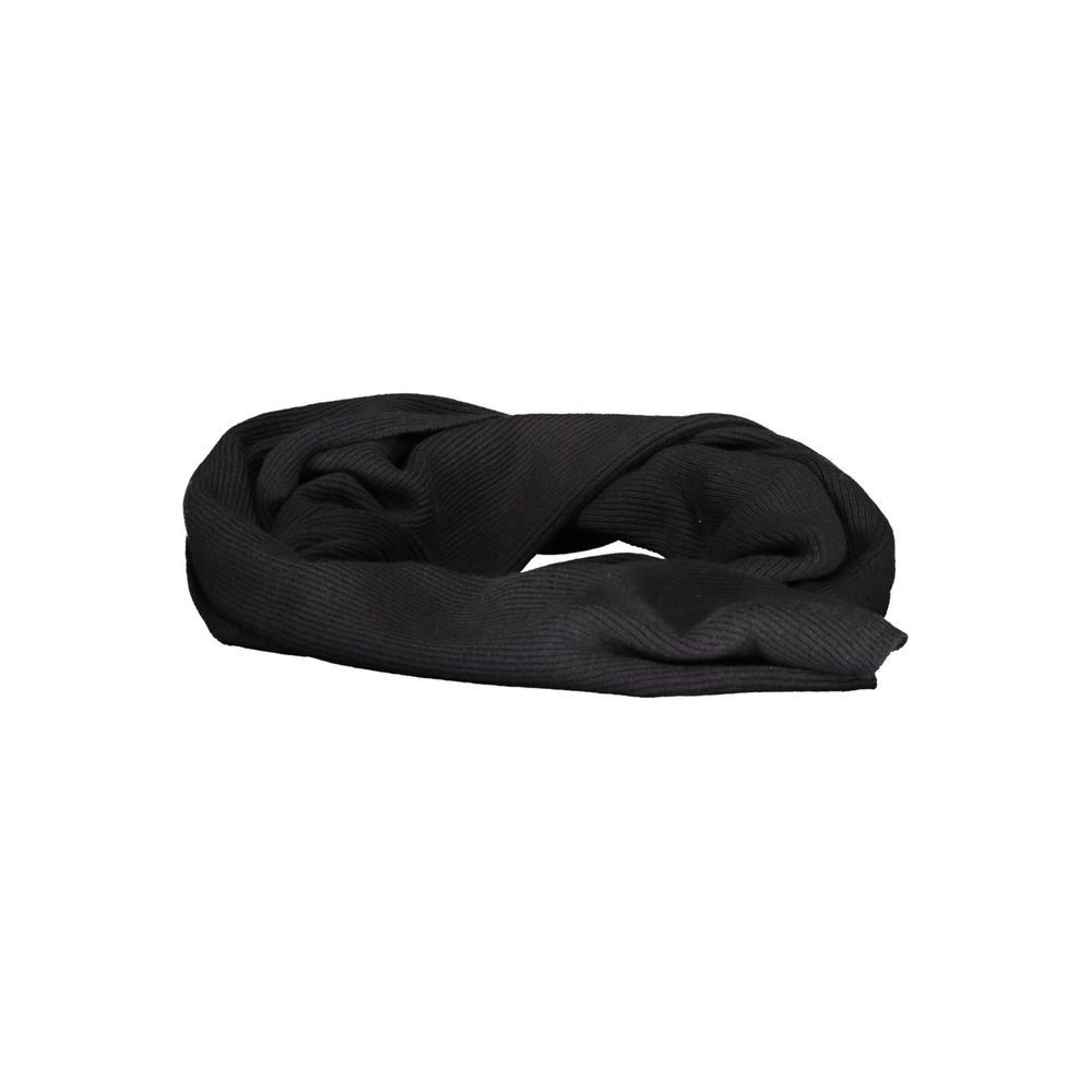 Black Cotton Men Scarf