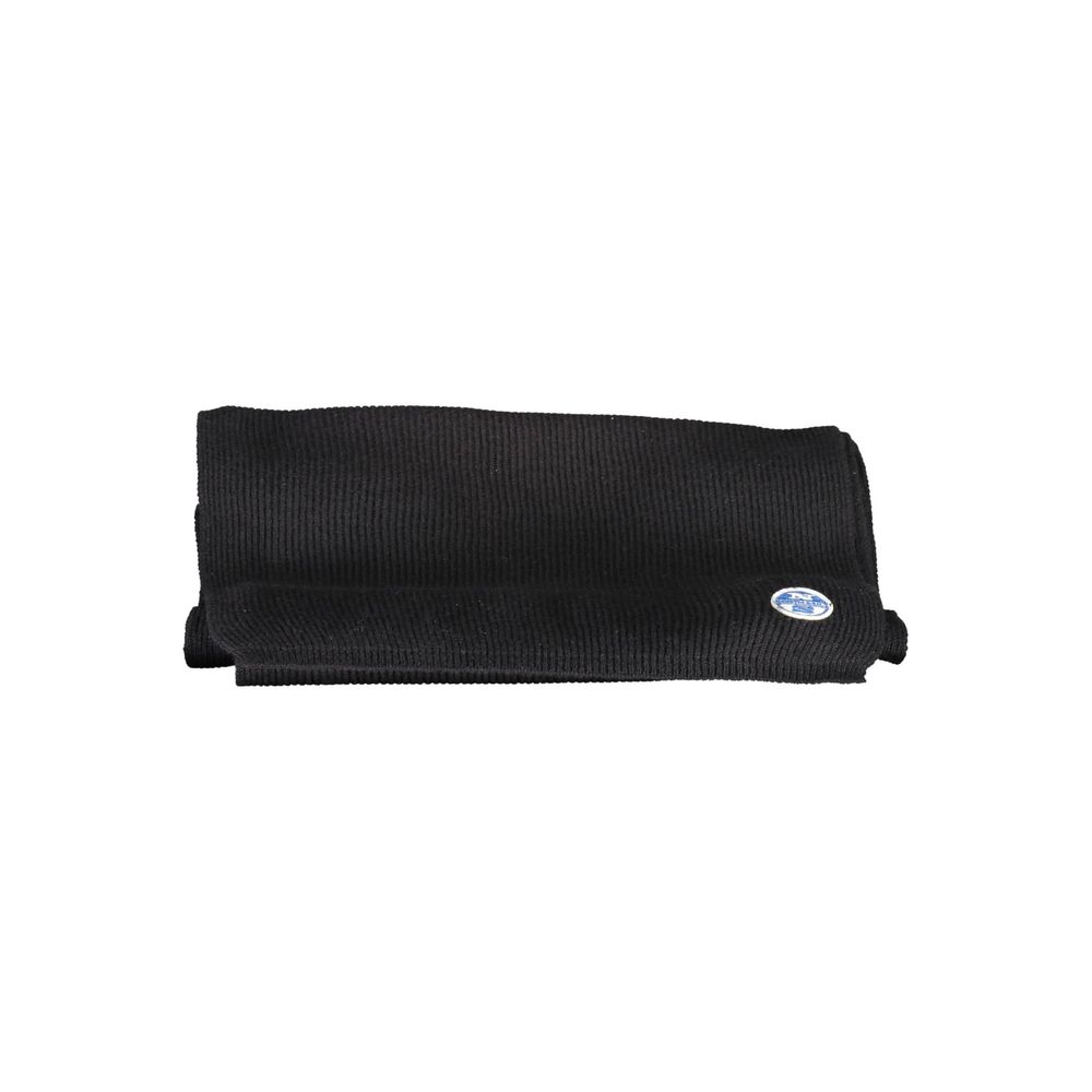 Black Cotton Men Scarf