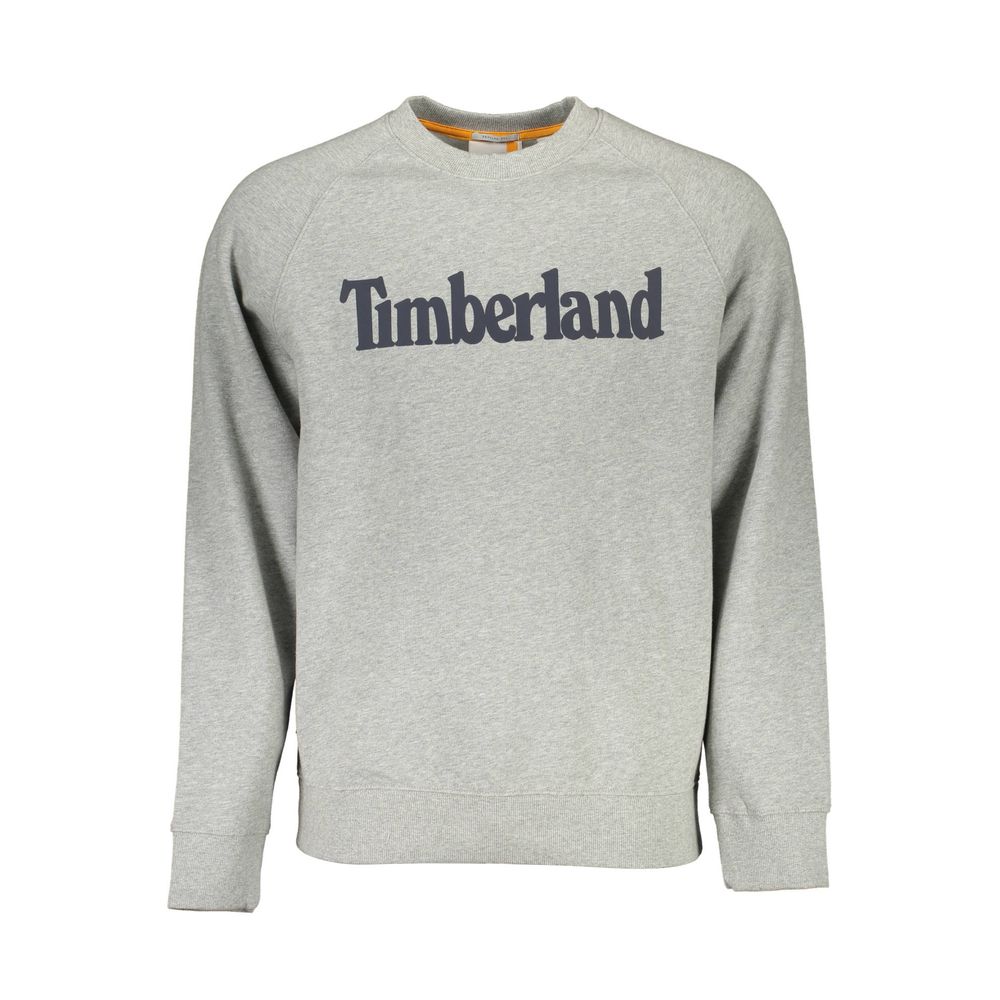 Grey Cotton Men Sweatshirt