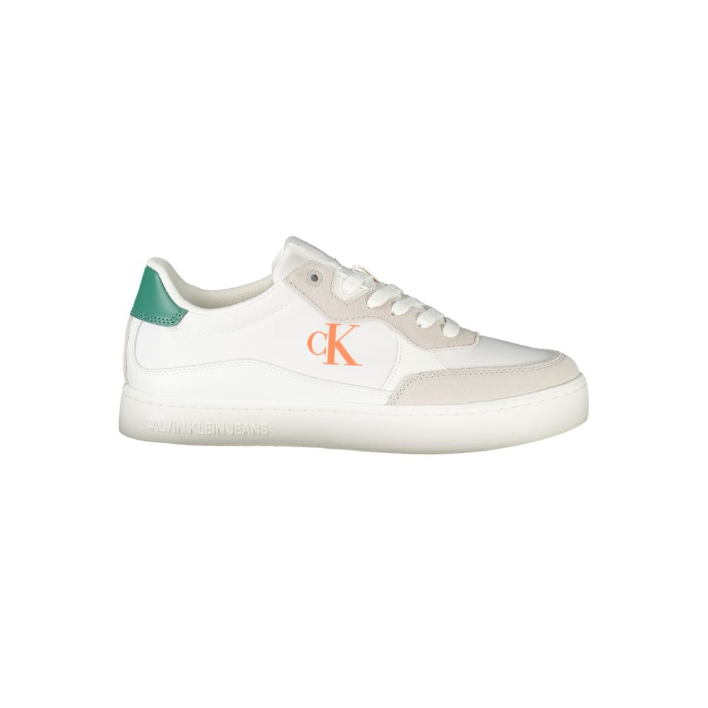 Bianco Polyurethane Men Sneaker