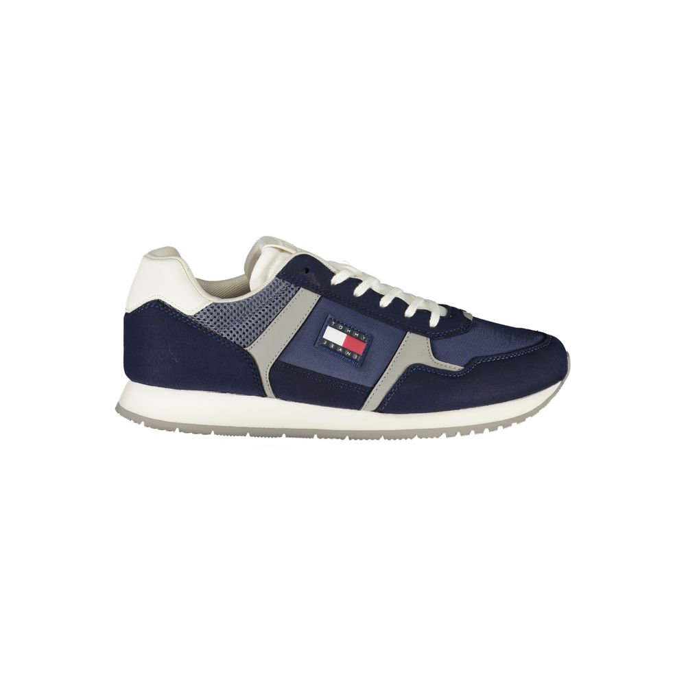 Blue Polyurethane Men's Sneaker