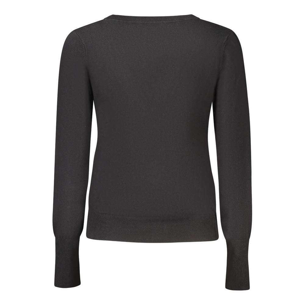 "Nero Viscosa Donna Cardigan"