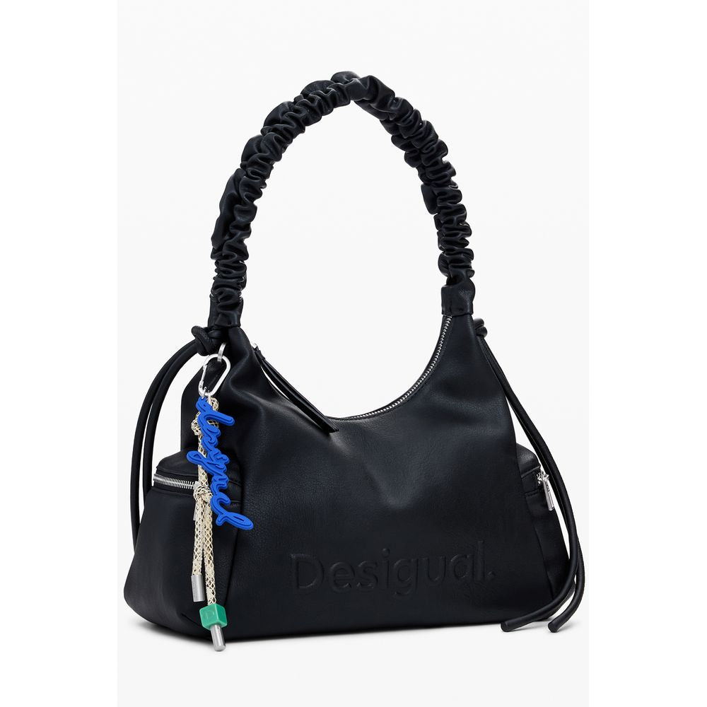 Nero Polyurethane Women Handbag