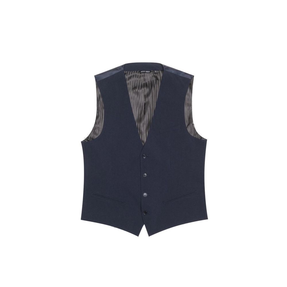 Blue Polyester Suit