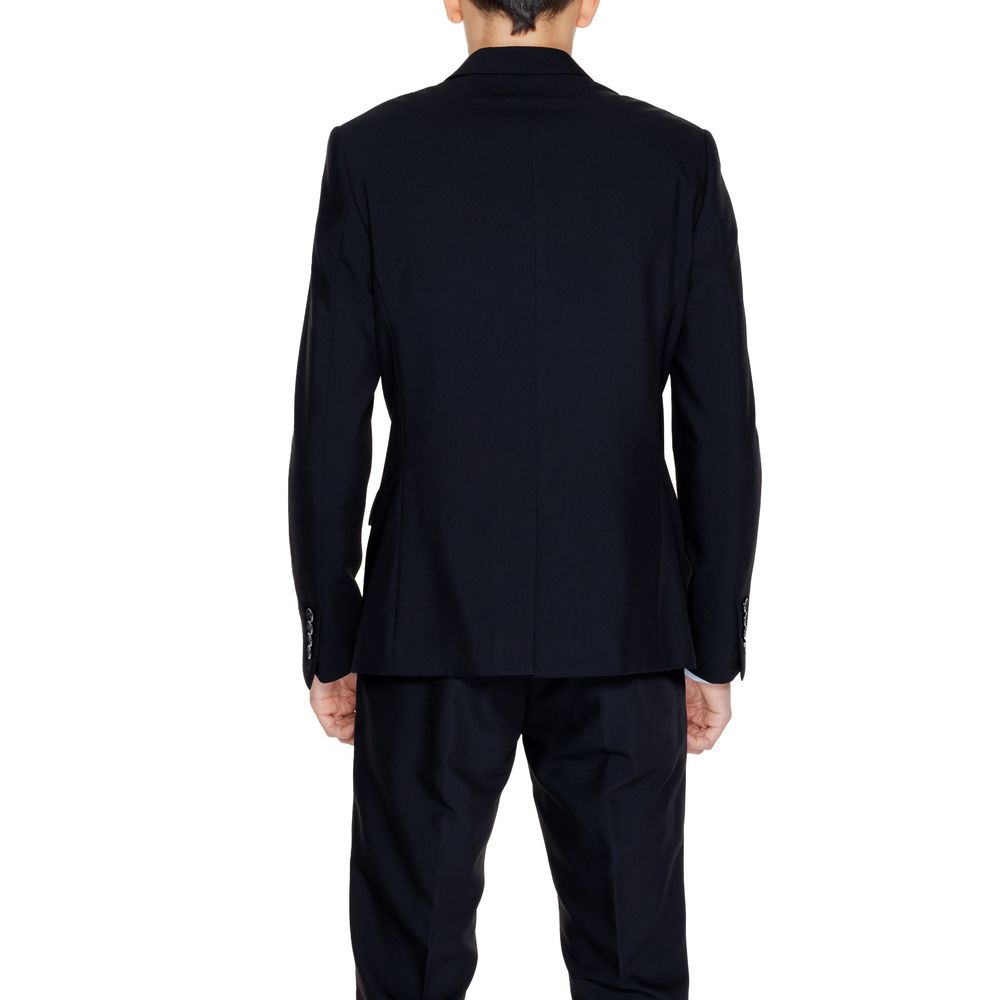 Black Polyester Blazer