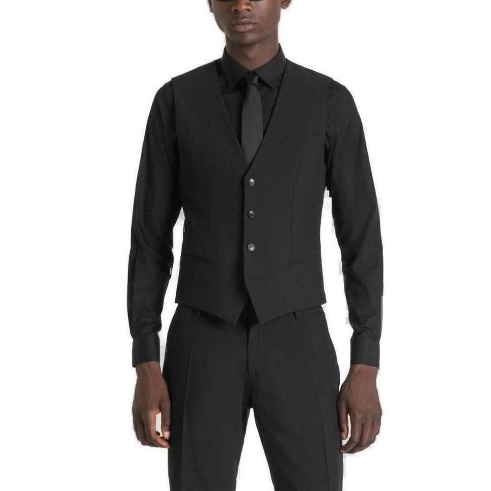 Black Polyester Suit