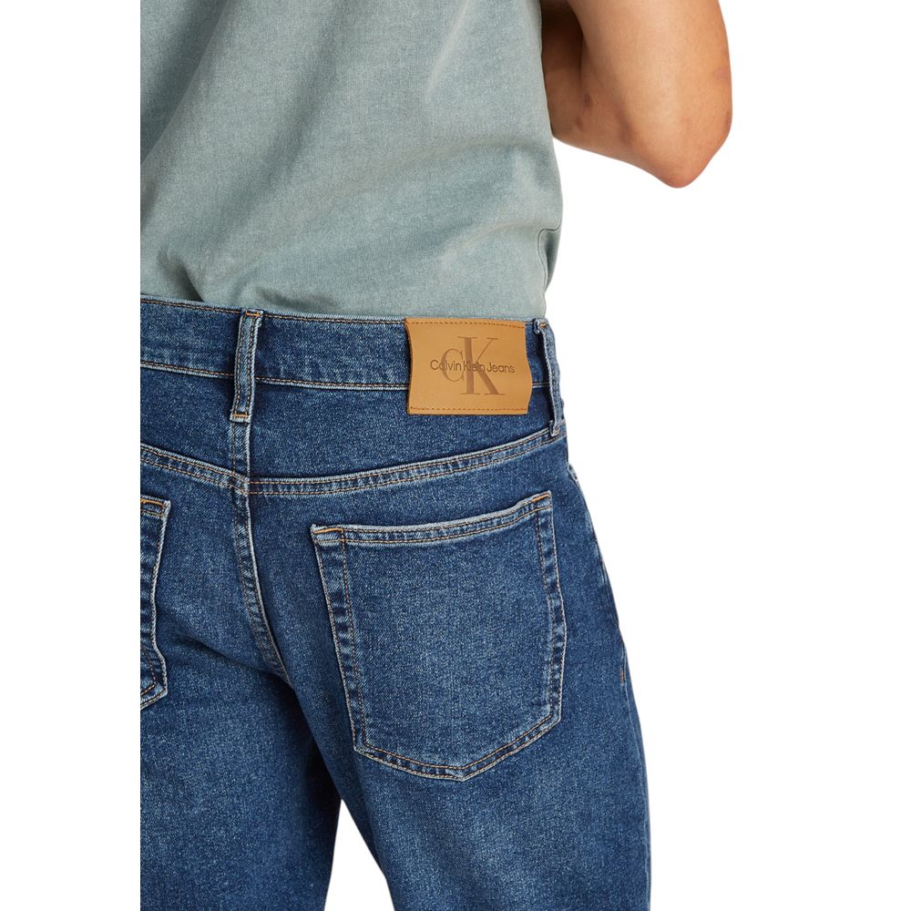 Blue Cotton Bermuda Shorts