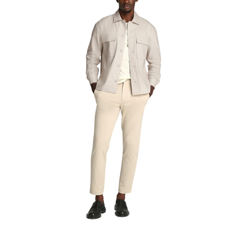 Beige Lyocell Coat