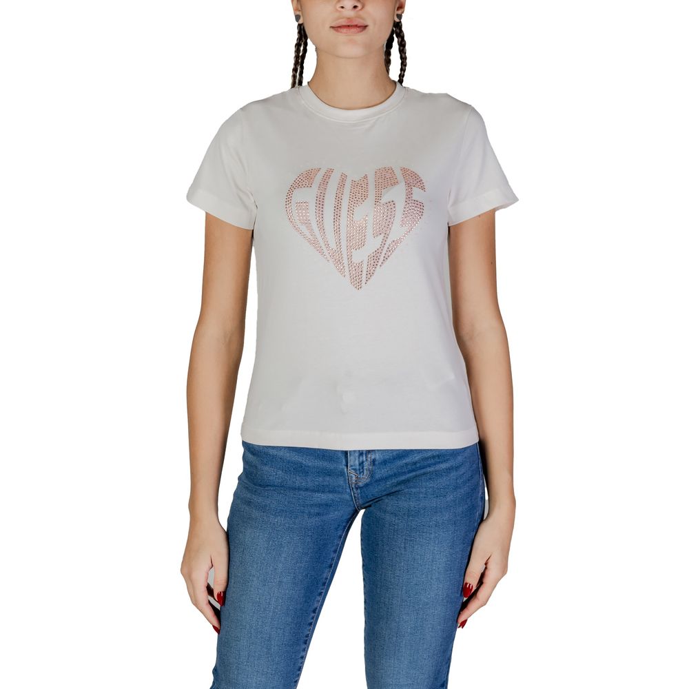 Cream Cotton T-Shirt