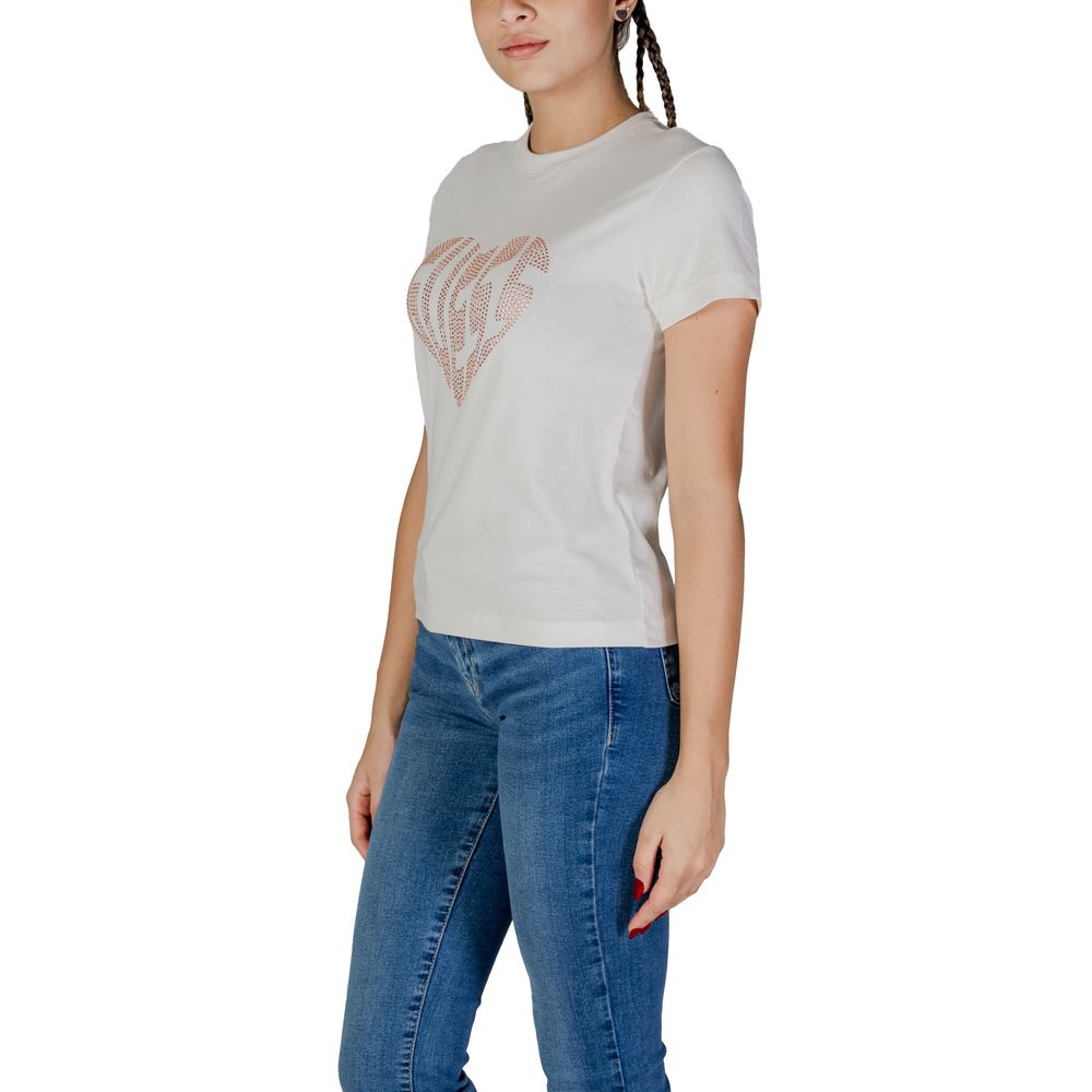 Cream Cotton T-Shirt