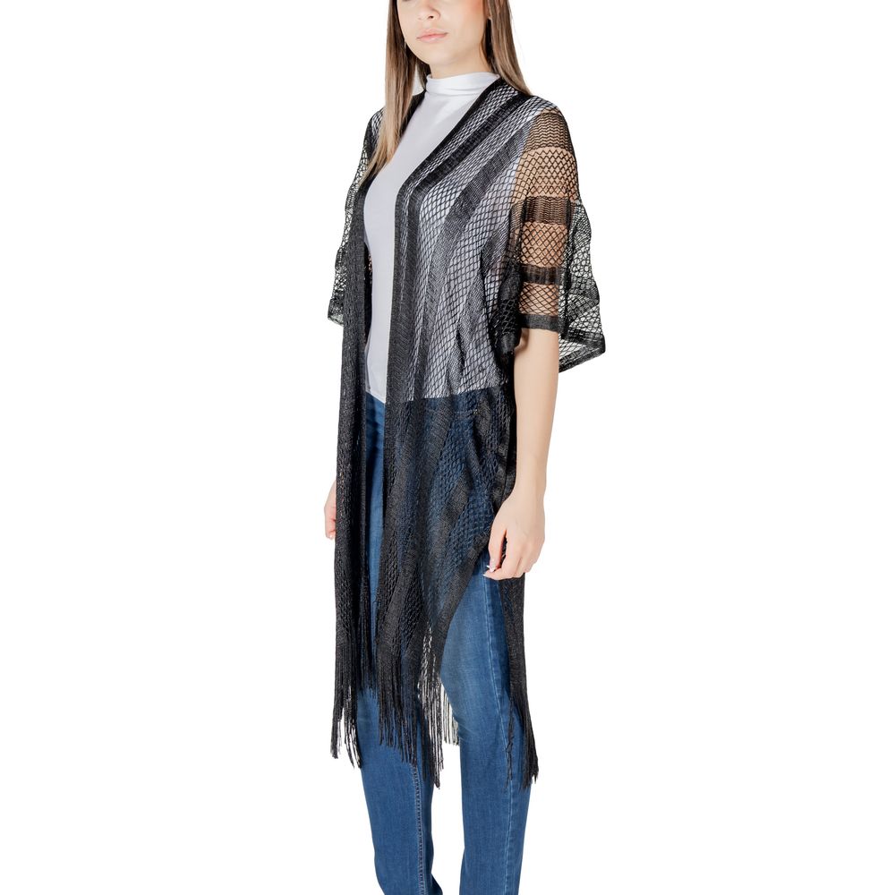 Black Polyester Scarf