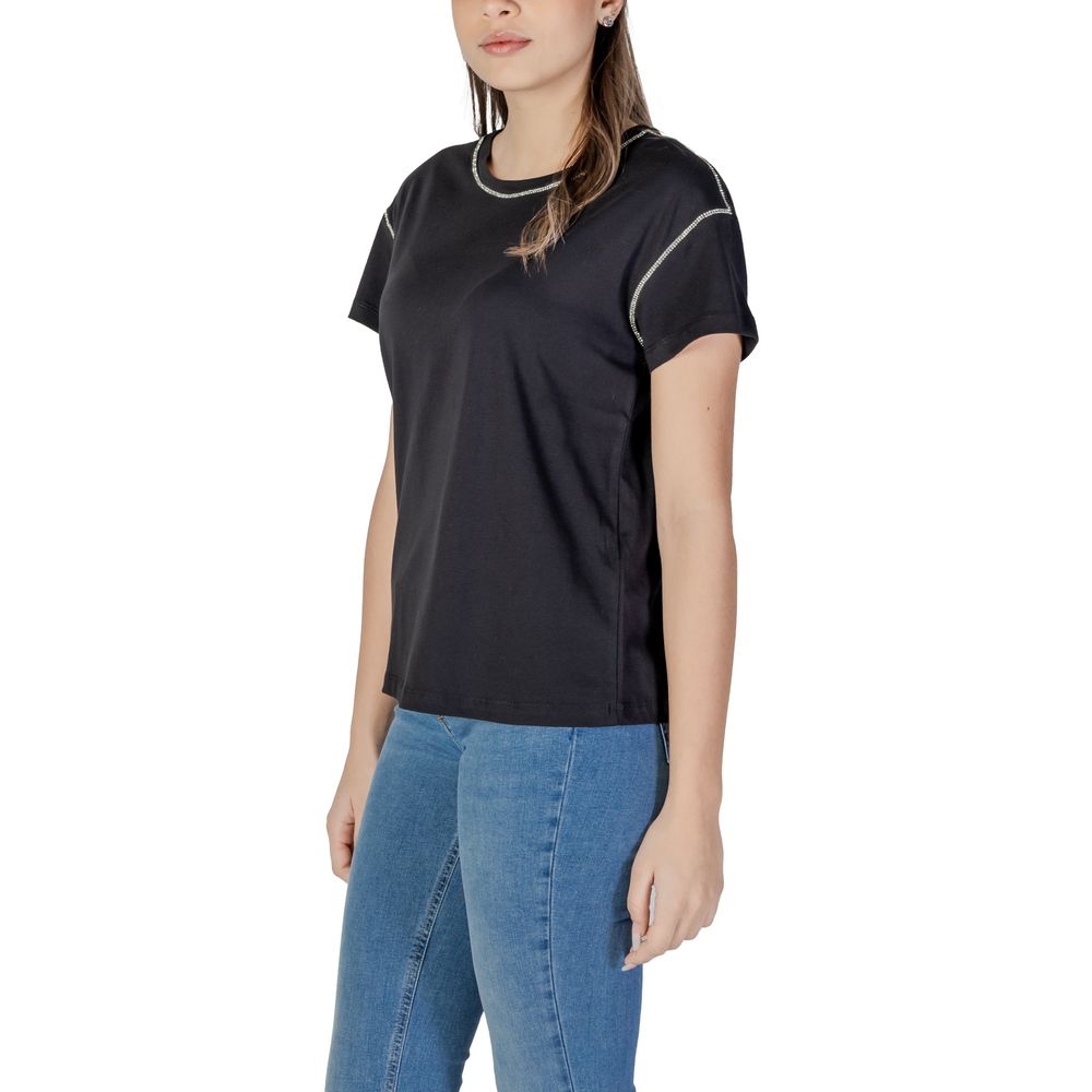 Black Cotton T-Shirt