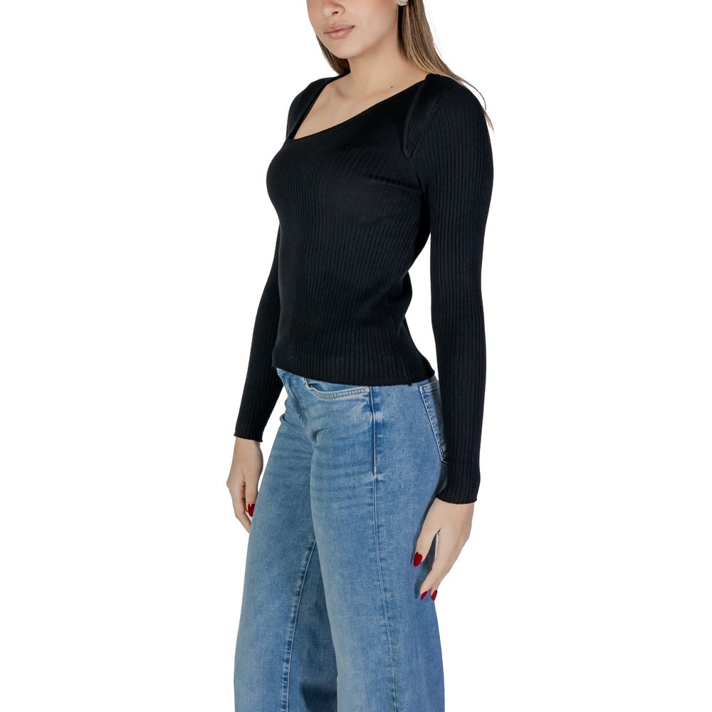 Black Viscose Sweatshirt