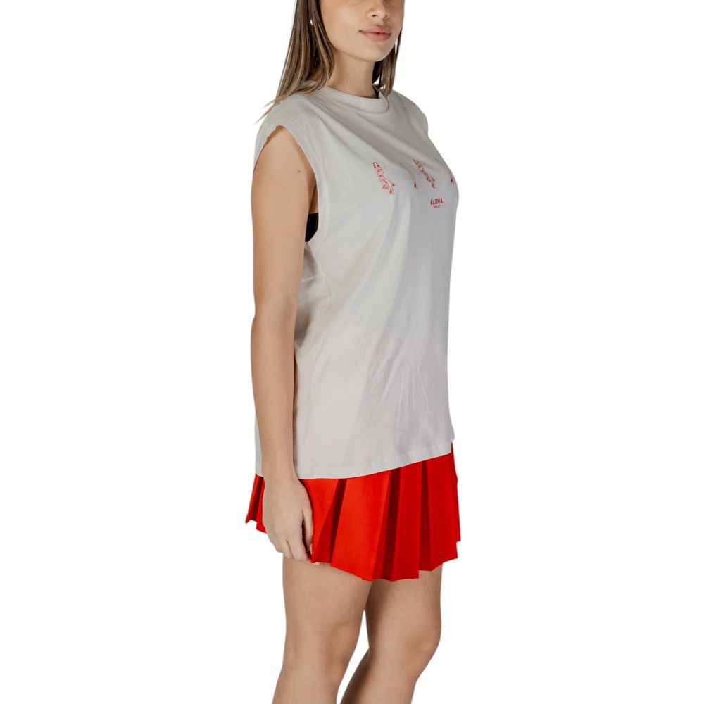 Cream Cotton Tank Tops