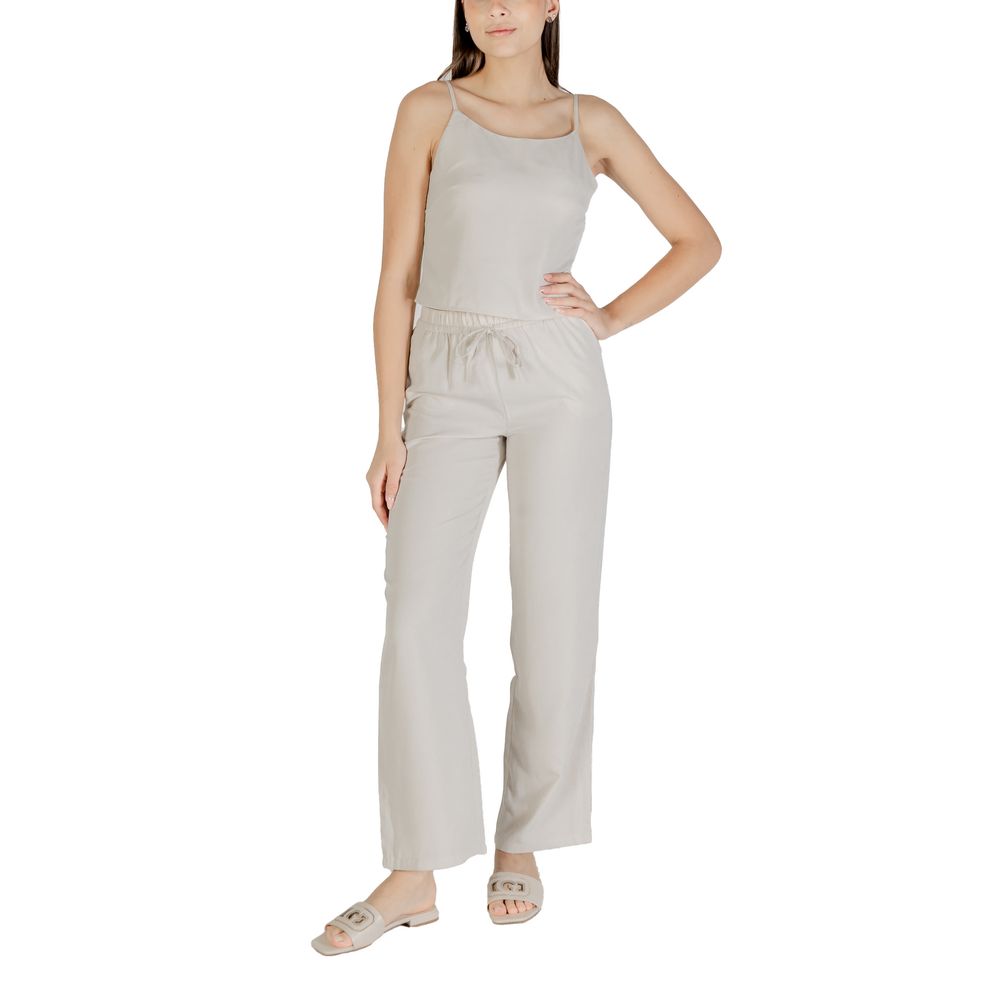 Beige Recycled Polyester Top