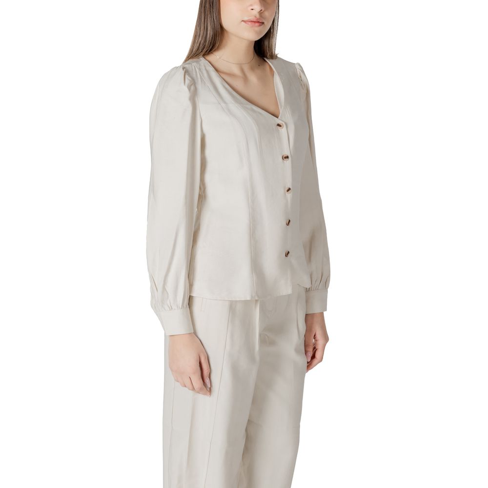 Beige Viscose Top