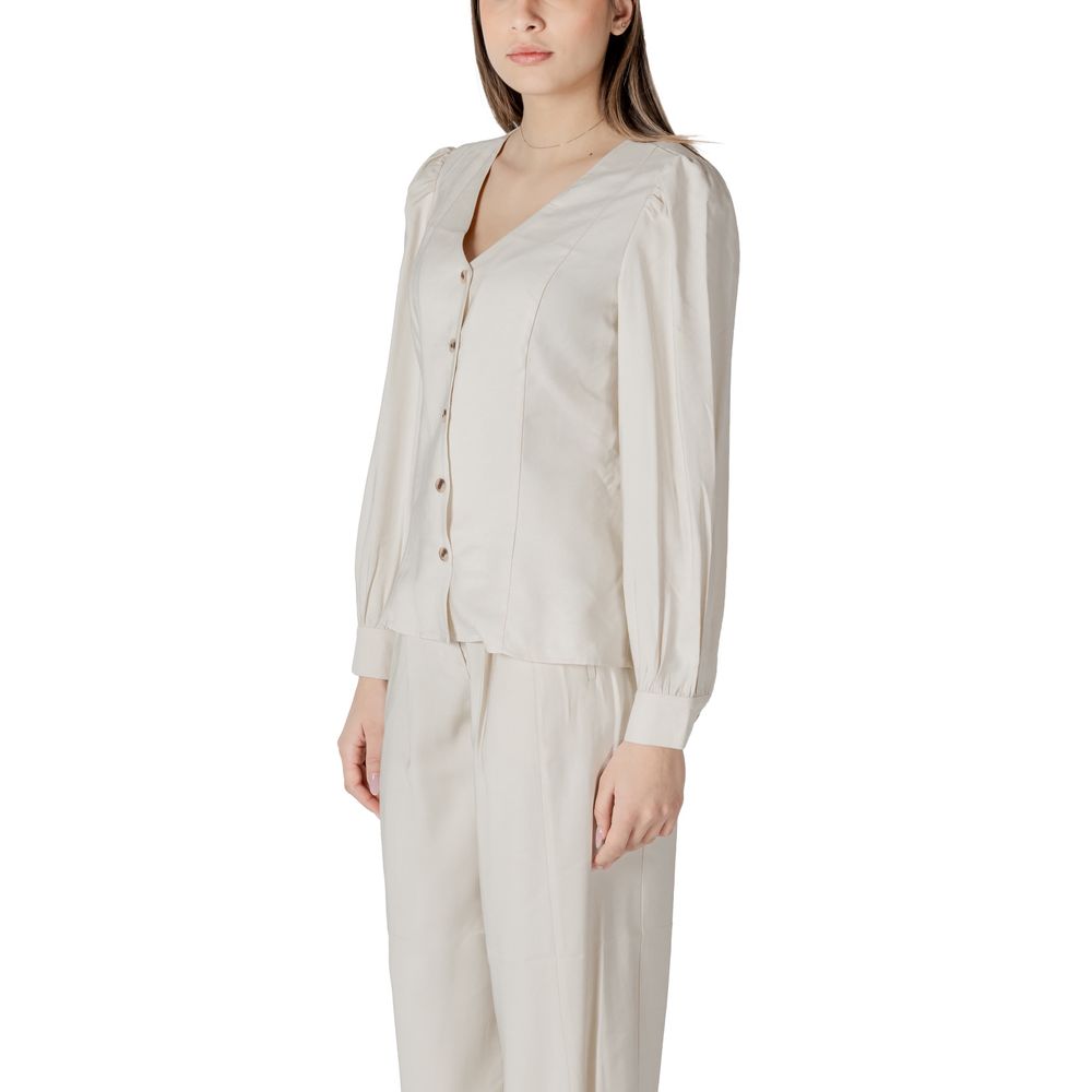 Beige Viscose Top