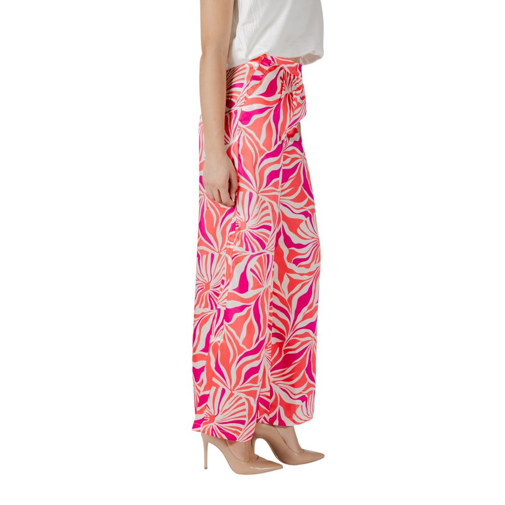 Multicolor Recycled Polyester Casual Pants