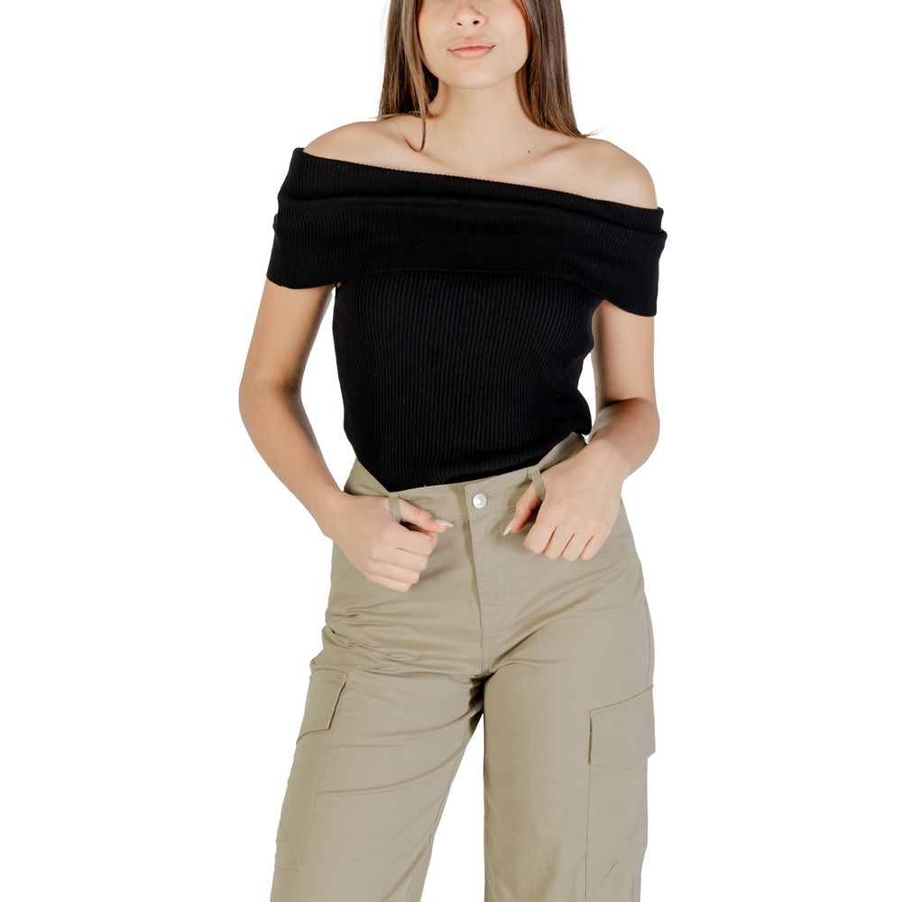 Black Polyester Bodysuit